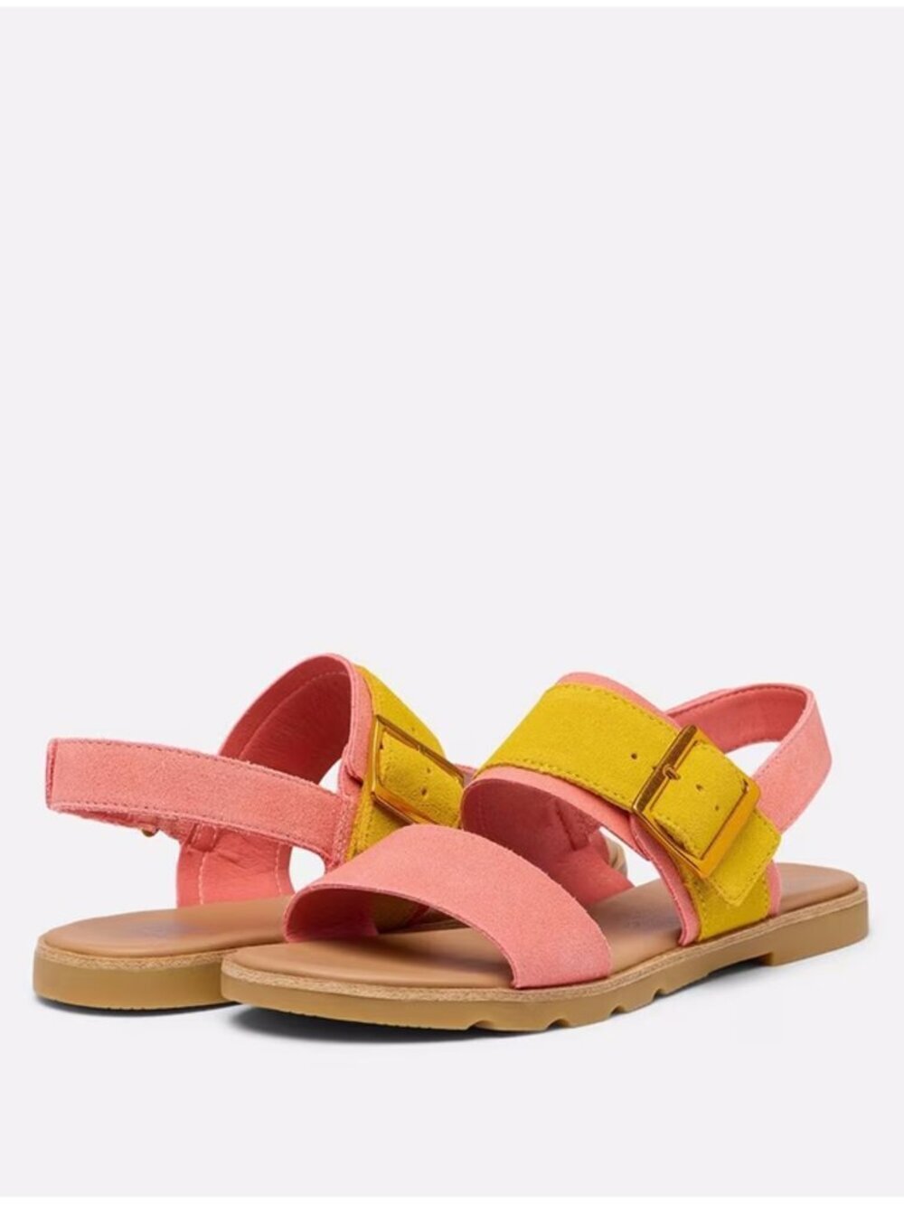 NWT New Sorel Ella III Slingback Flat Sandal In Coral Blossom Size 6